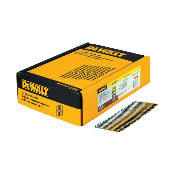 DeWALT DWRHS10DR120G Framing Nail, 3 in L, Galvanized Steel, Full Round Head, Ring Shank