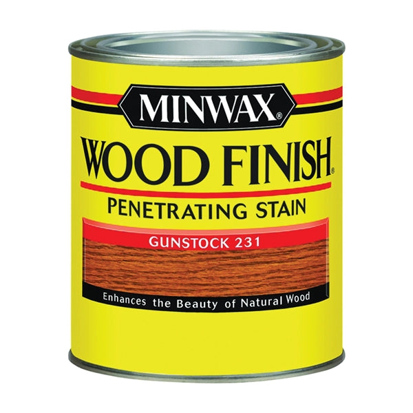 Minwax Wood Finish 700454444 Wood Stain, Gunstock, Liquid, 1 qt, Can