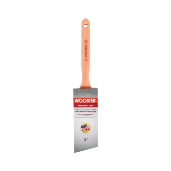 WOOSTER 4174-2 Paint Brush, 2 in W, 2-11/16 in L Bristle, Nylon/Polyester Bristle, Sash Handle