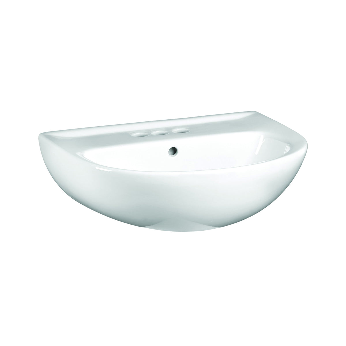 American Standard Evolution Series 0468004.020 Pedestal Sink Top, 3-Deck Hole, 24 in OAW, 19 in OAH, 34-1/2 in OAD