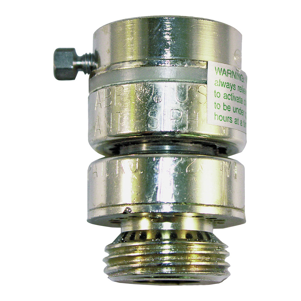 arrowhead PK1390 Self-Draining Vacuum Breaker, 3/4 in Connection, Fine Thread x MHT, 125 psi Max Pressure, Brass