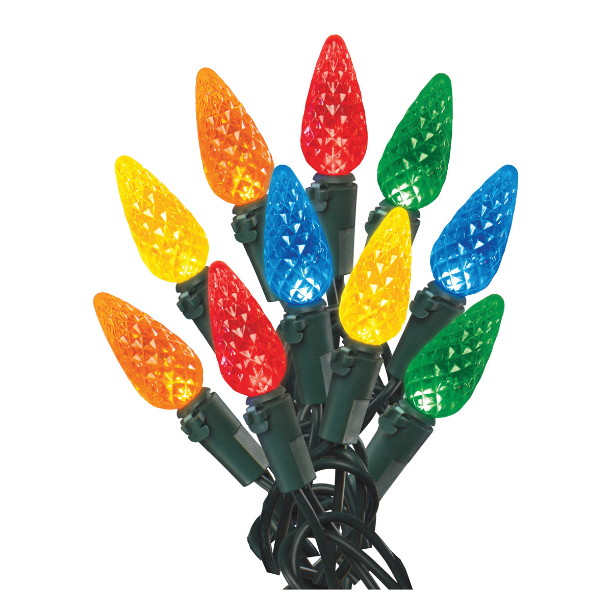 Hometown Holidays U12E744B Light Set, Christmas, 120 V, 4.8 W, 60-Lamp, LED Lamp, 25,000 hr Average Life