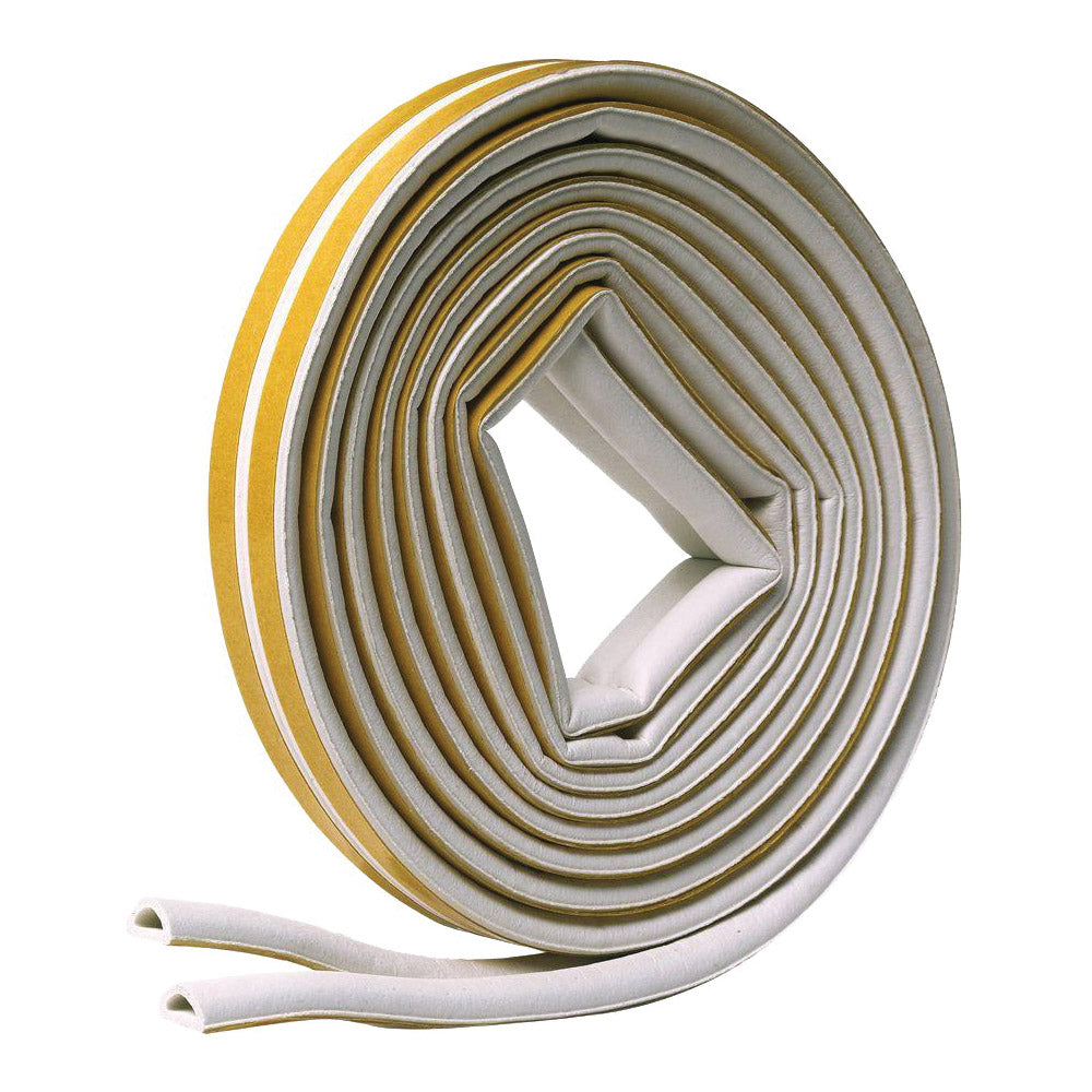 Frost King V25WA Weatherseal Tape, 5/16 in W, 17 ft L, EPDM Rubber, White