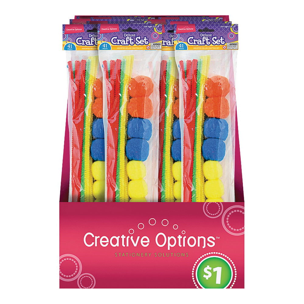 FLP 9919 Craft Set, Deluxe, Assorted, 41-Piece