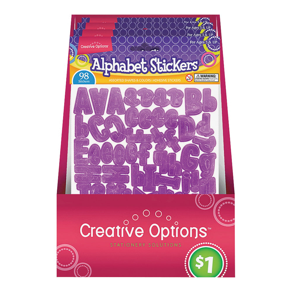 FLP 9906 Alphabet Sticker, Assorted