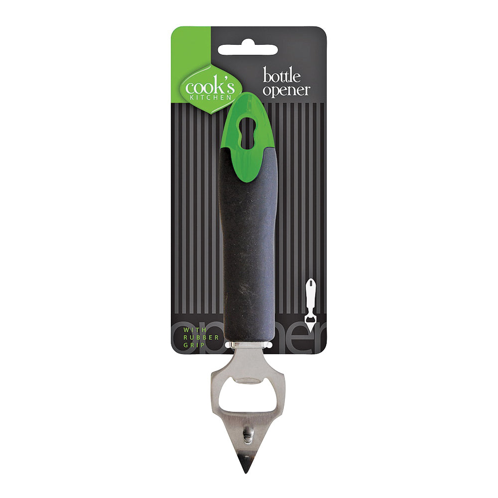 Cook's Kitchen 8204 Bottle Opener, Rubber Handle