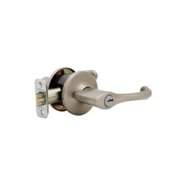 Kwikset 405DNL15ALRCS Entry Lever Lockset, Satin Nickel