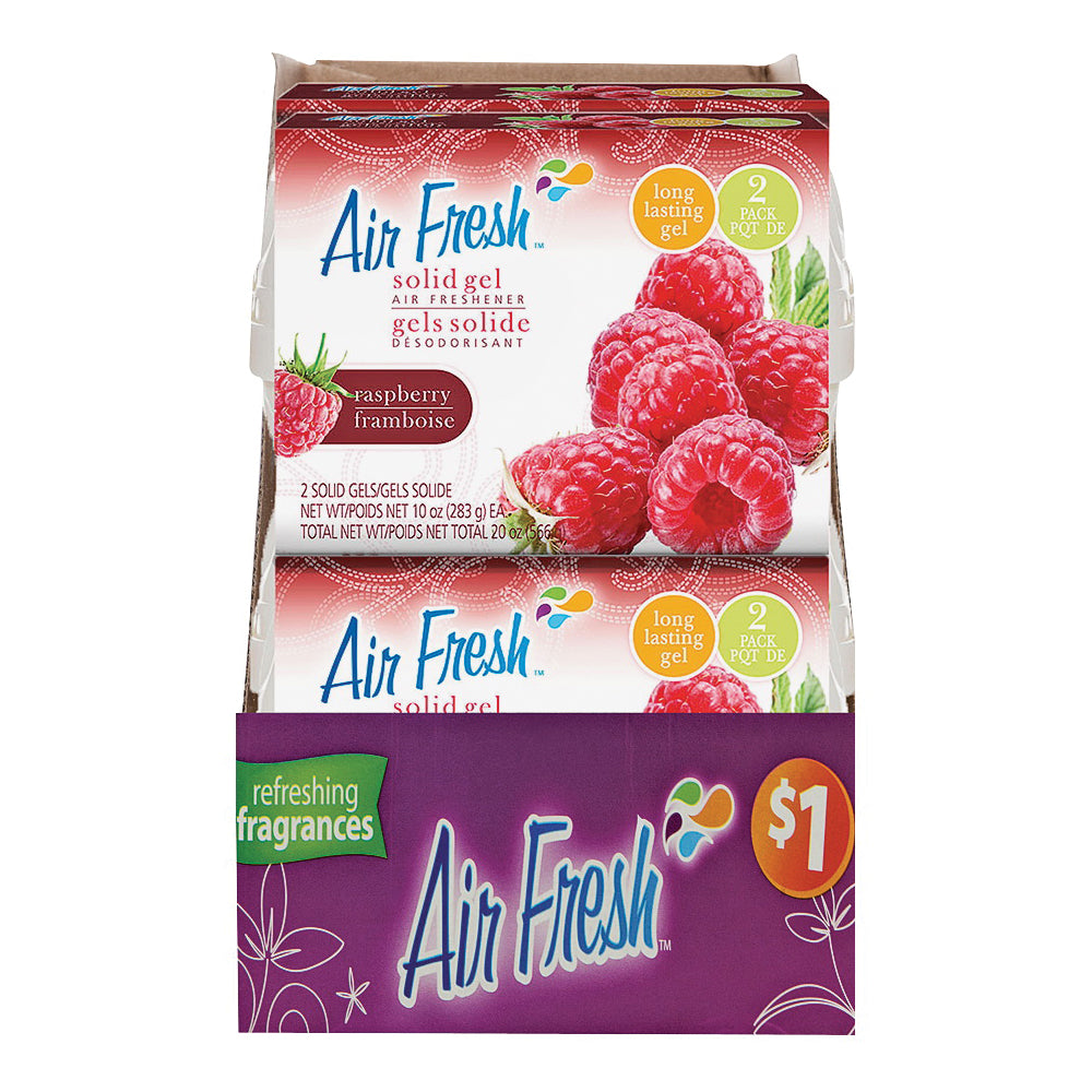 Air Fresh 9574 Air Freshener Gel, Raspberry