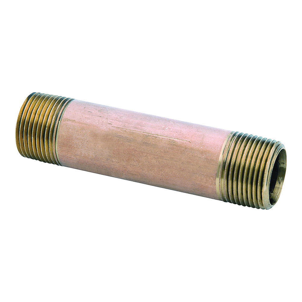 Anderson Metals 38300-0420 Pipe Nipple, 1/4 in, NPT, Brass, 870 psi Pressure, 2 in L