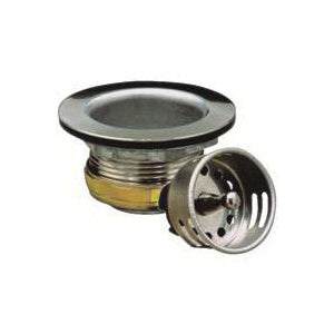 Plumb Pak PP820-28 Basket Strainer Assembly, 2-7/8 in Dia, Stainless Steel, Chrome, For: 2 to 2-1/2 in Dia Opening Sink