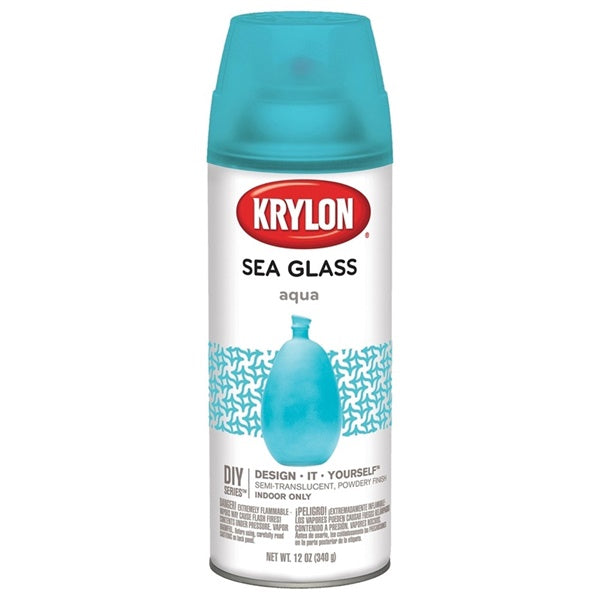 Krylon K09057000 Spray Paint, Sea Glass, Aqua, 12 oz, Aerosol Can