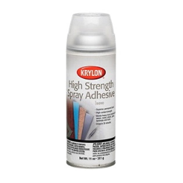 Krylon K09090000 Spray Adhesive, Clear, 2 hr Curing, 11 oz Aerosol Can