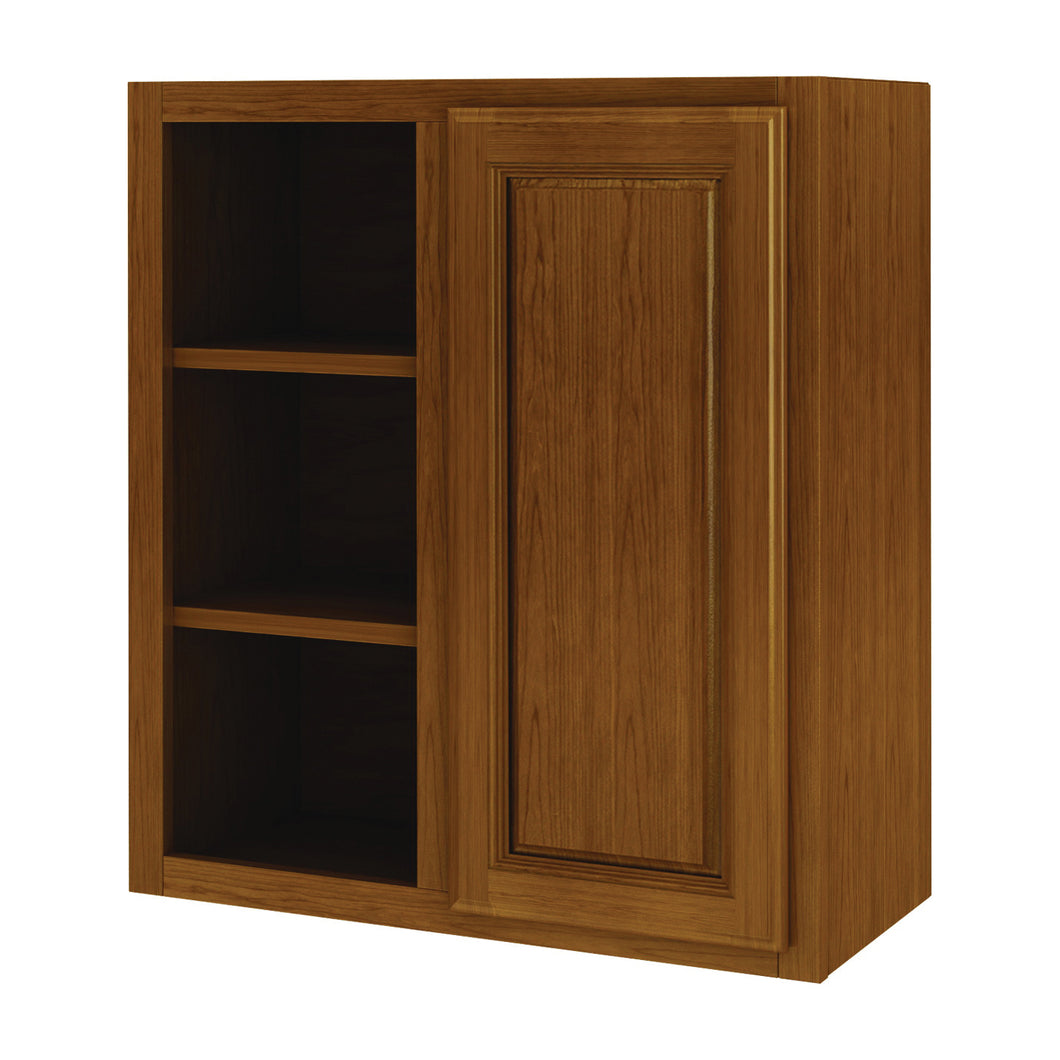 Sunco Randolph WB2730RT/A Kitchen Cabinet, 27 in OAW, 12 in OAD, 30 in OAH, Wood, Amber, 2-Shelf
