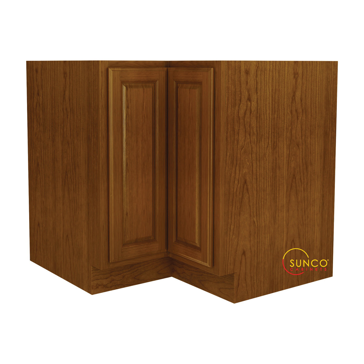 Sunco Randolph ER3612RT Kitchen Cabinet, 36 in OAW, 25 in OAD, 34-1/2 in OAH, Wood, Amber, 1-Shelf, Assembled