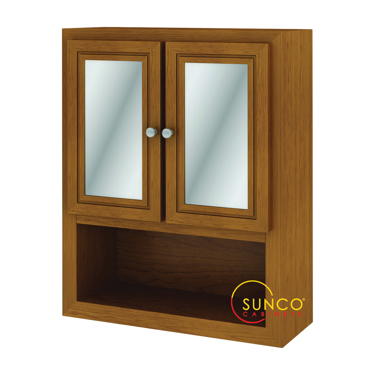 Sunco Cabinets Randolph BV2126RT Bath Valet, 2-Door, 1-Shelf, Wood, Oak