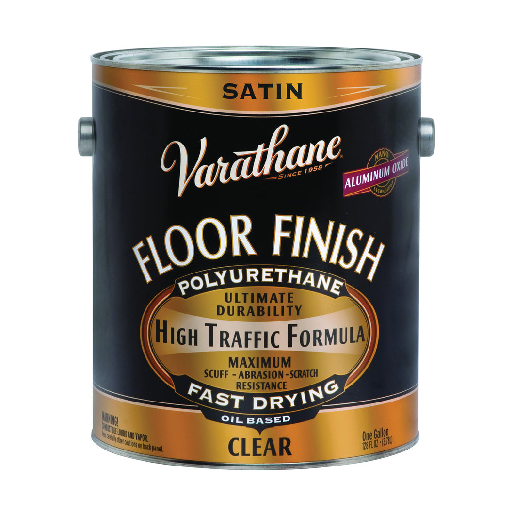 VARATHANE 130231 Floor Finish Paint, Liquid, Crystal Clear, 1 gal, Can