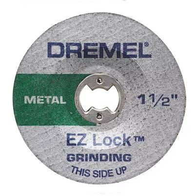 DREMEL EZ Lock EZ541GR Edge Grinding Wheel, 1-1/2 in Dia, 0.045 in Thick, Aluminum Oxide Abrasive