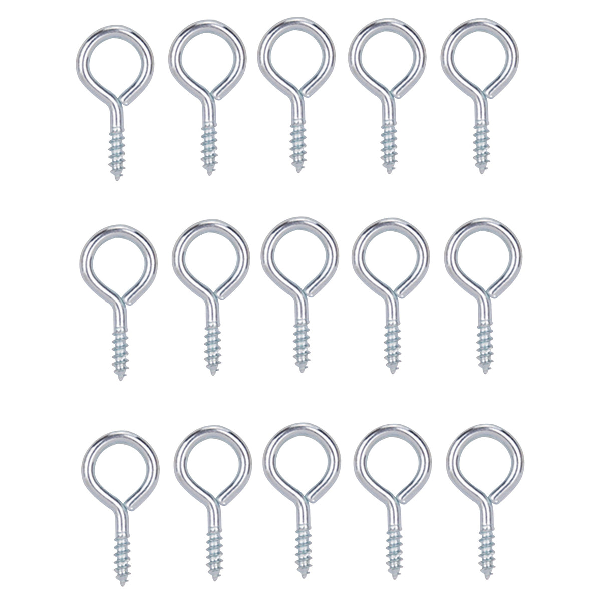 ProSource LR-223-PS Screw Eye, 2 mm Dia Wire, 2.5 mm Thread, 10/32 in L Thread, 15/16 in OAL, 14 lb Working Load, Steel