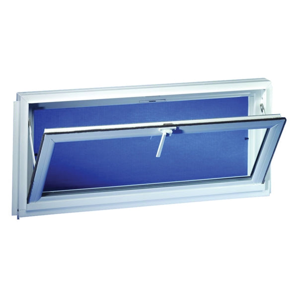 Duo-Corp Competitor 3214COMP Hopper Basement Window, Insulated Glass Glass/Screen, Vinyl Frame