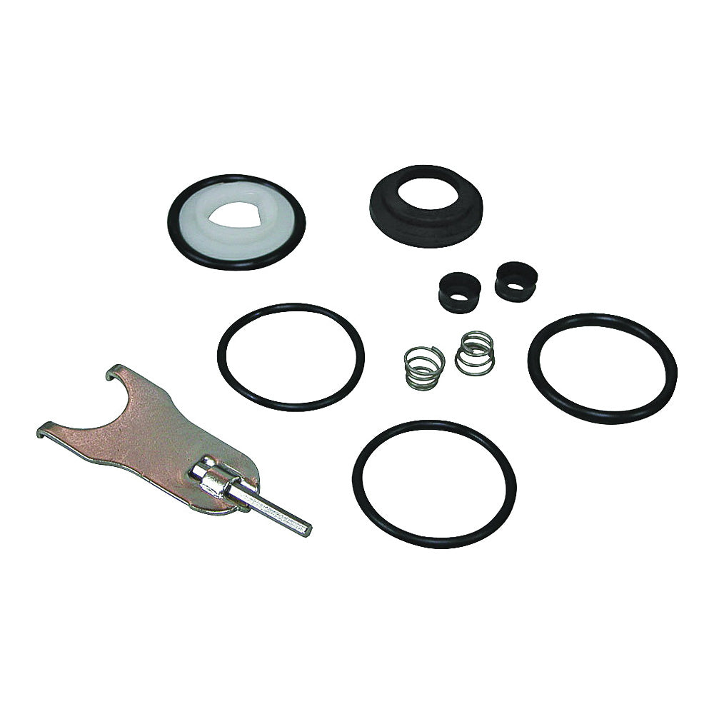 Worldwide Sourcing PMB-470 Faucet Repair Kits, Plastic/Rubber/Stainless Steel/Steel, Silver, Black, White, 11-Piece