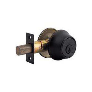 Kwikset 96600-542 Deadbolt, Alike Key, Steel, Venetian Bronze, 2-3/8 to 2-3/4 in Backset