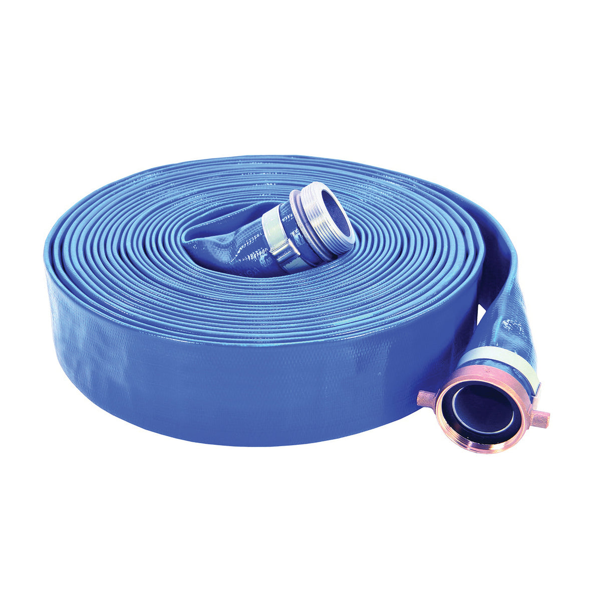 ABBOTT RUBBER 1147-2000-50-FN Pump Discharge Hose Assembly, 2 in ID, 50 ft L, Female NPSH Swivel x Male NPT Nipple, PVC