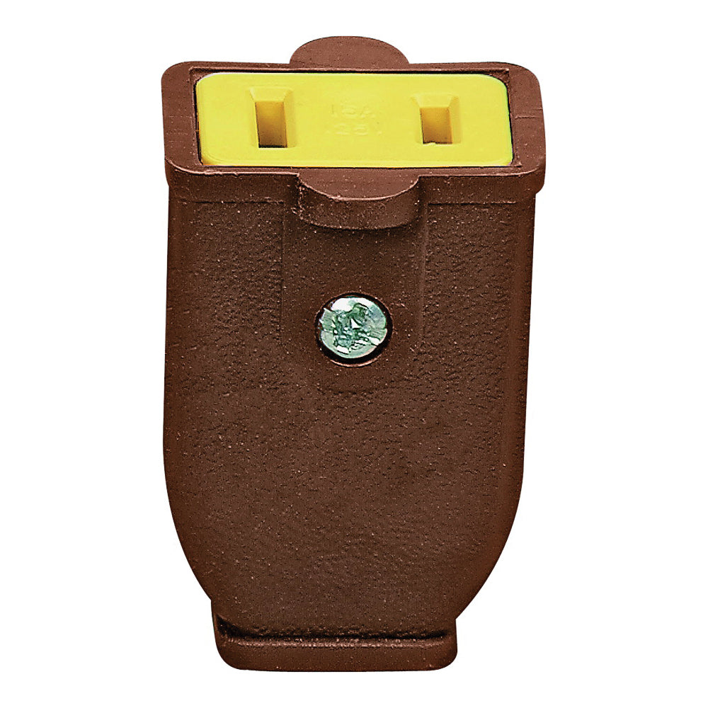 Eaton Wiring Devices SA155B Electrical Connector, 2 -Pole, 15 A, 125 V, NEMA: NEMA 1-15, White