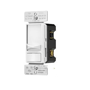 Eaton Wiring Devices SAL06P-V-K Slide Dimmer, 120 V, 300 W, CFL, Halogen, Incandescent, LED Lamp, 3-Way, Ivory