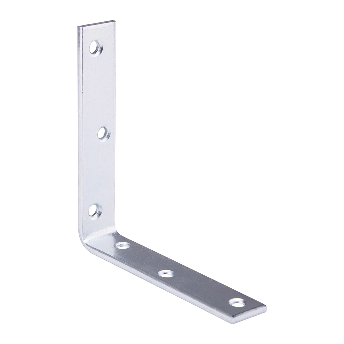 Prosource CB-Z05-013L Corner Brace, 5 in L, 5 in W, 1 in H, Steel, Zinc-Plated, 4 mm Thick Material