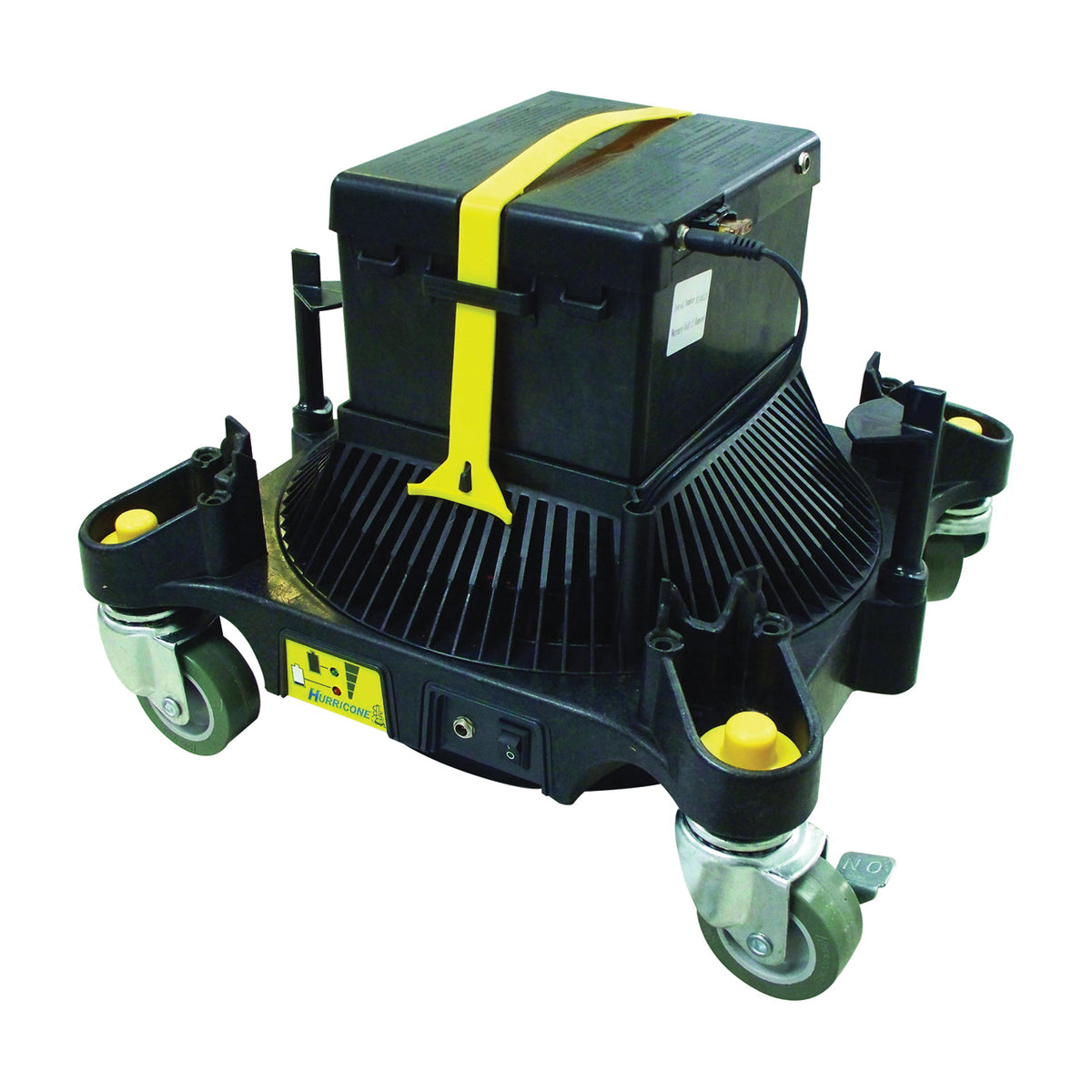 BEACH SALES &amp; ENGINEERING HUR6000 Floor Dry Dolly, 12 V, 300 cfm Air, Black