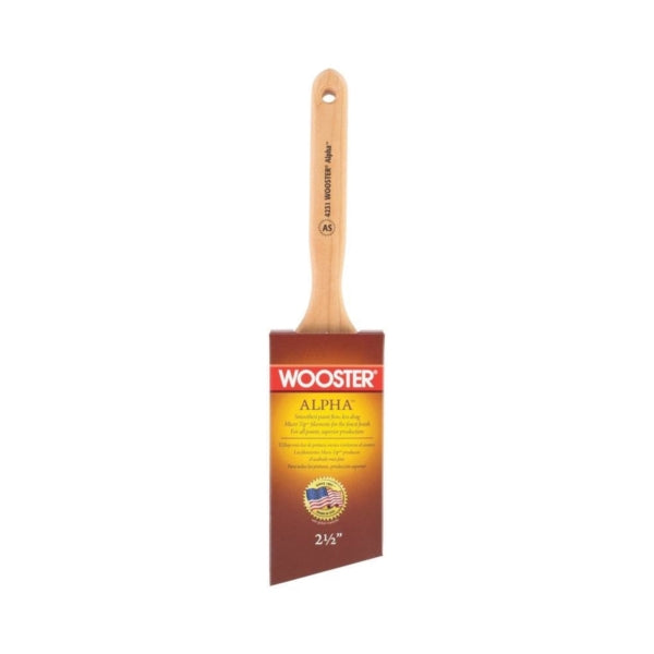 WOOSTER 4231-2 1/2 Paint Brush, 2-1/2 in W, 2-15/16 in L Bristle, Synthetic Fabric Bristle, Sash Handle