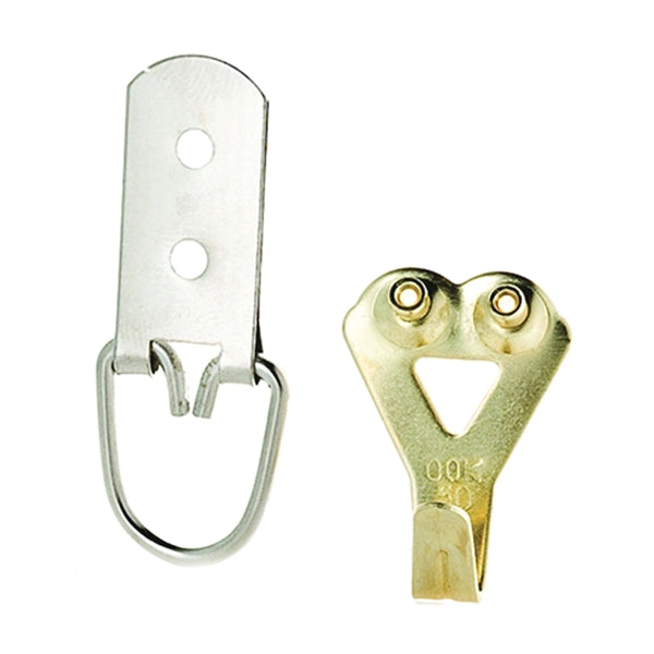 OOK 55075 Perfect Hang Kit, 50 lb, Steel, Brass