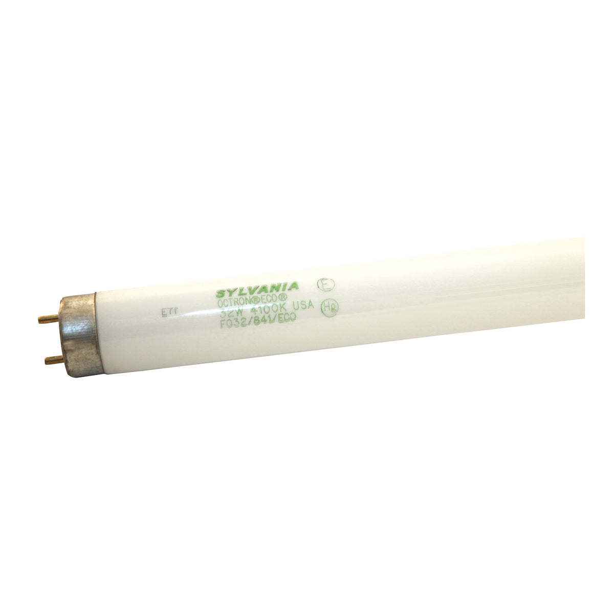 Sylvania 21781 Fluorescent Bulb, 32 W, T8 Lamp, Medium G13 Lamp Base, 2750 Lumens, 4100 K Color Temp, Cool White Light