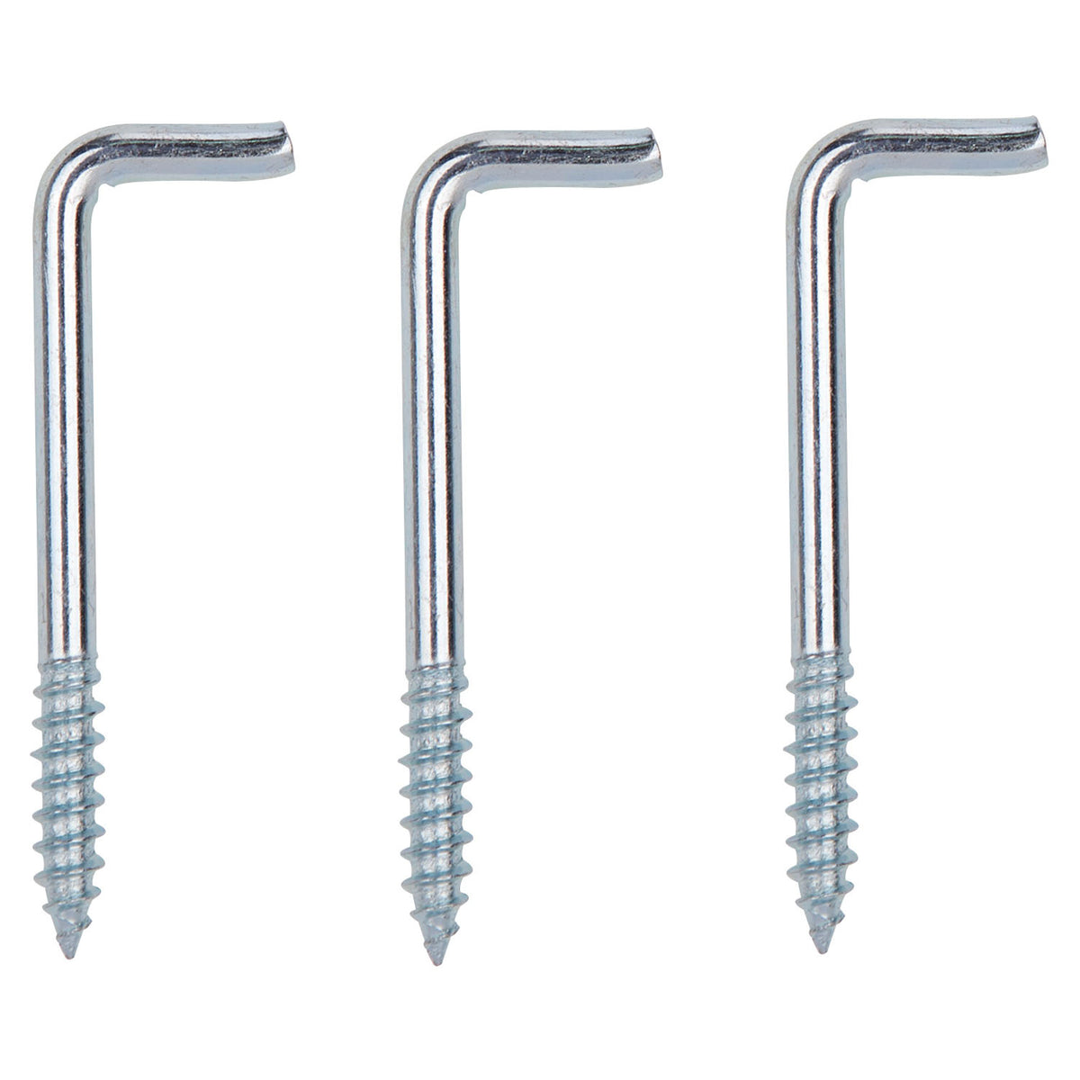ProSource LR-396-PS Screw Hook, 5/8 in Opening, 5.3 mm Thread, 2-5/8 in L, Steel, Zinc