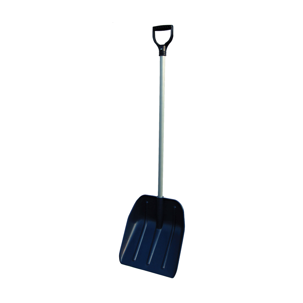 RUGG 28PDX Snow Shovel, 14 in W Blade, Scoop Blade, Polyethylene Blade, Steel Handle, 52 in OAL