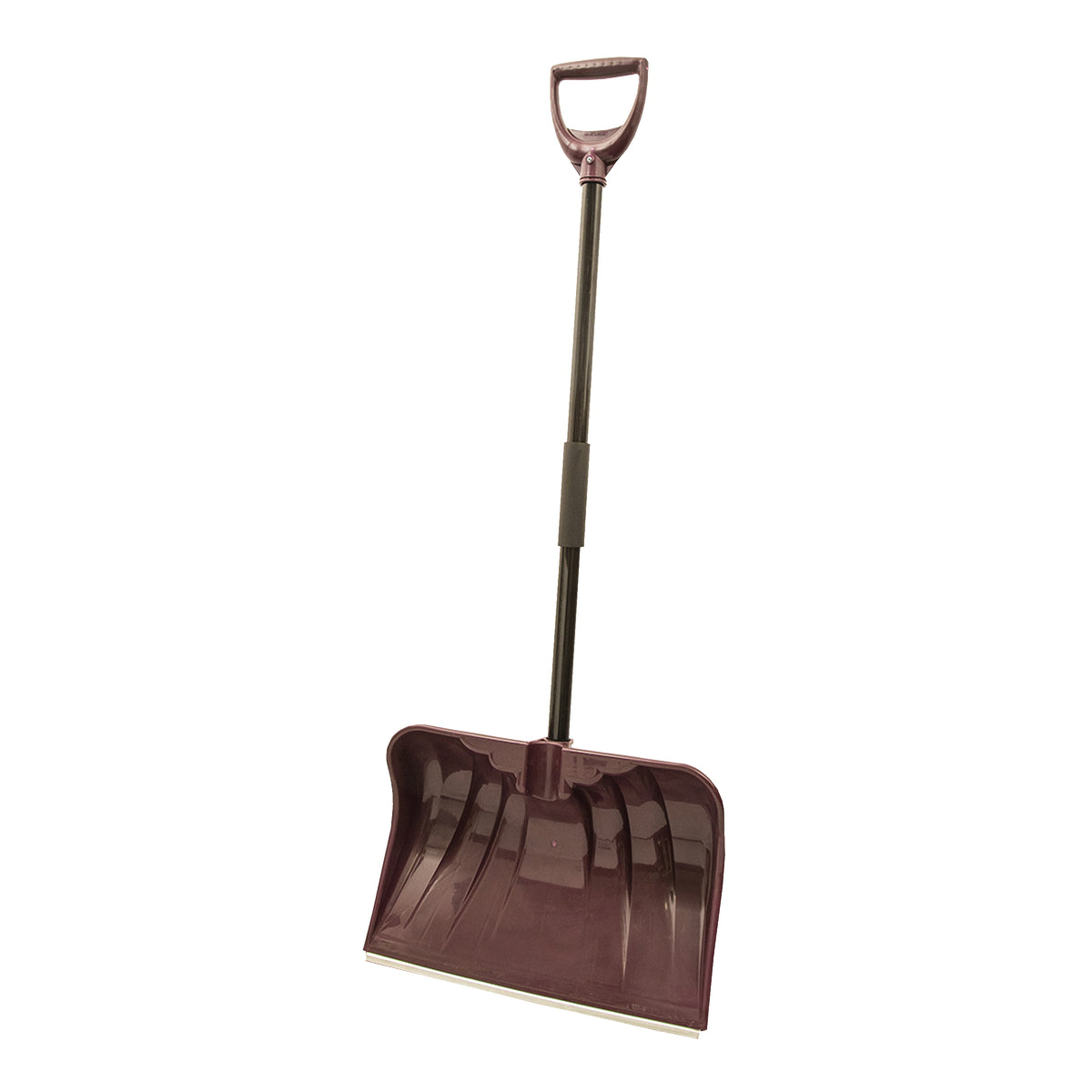 RUGG 36PW-S Snow Shovel, 20 in W Blade, Combo Blade, Polyethylene Blade, Steel Handle, Merlot