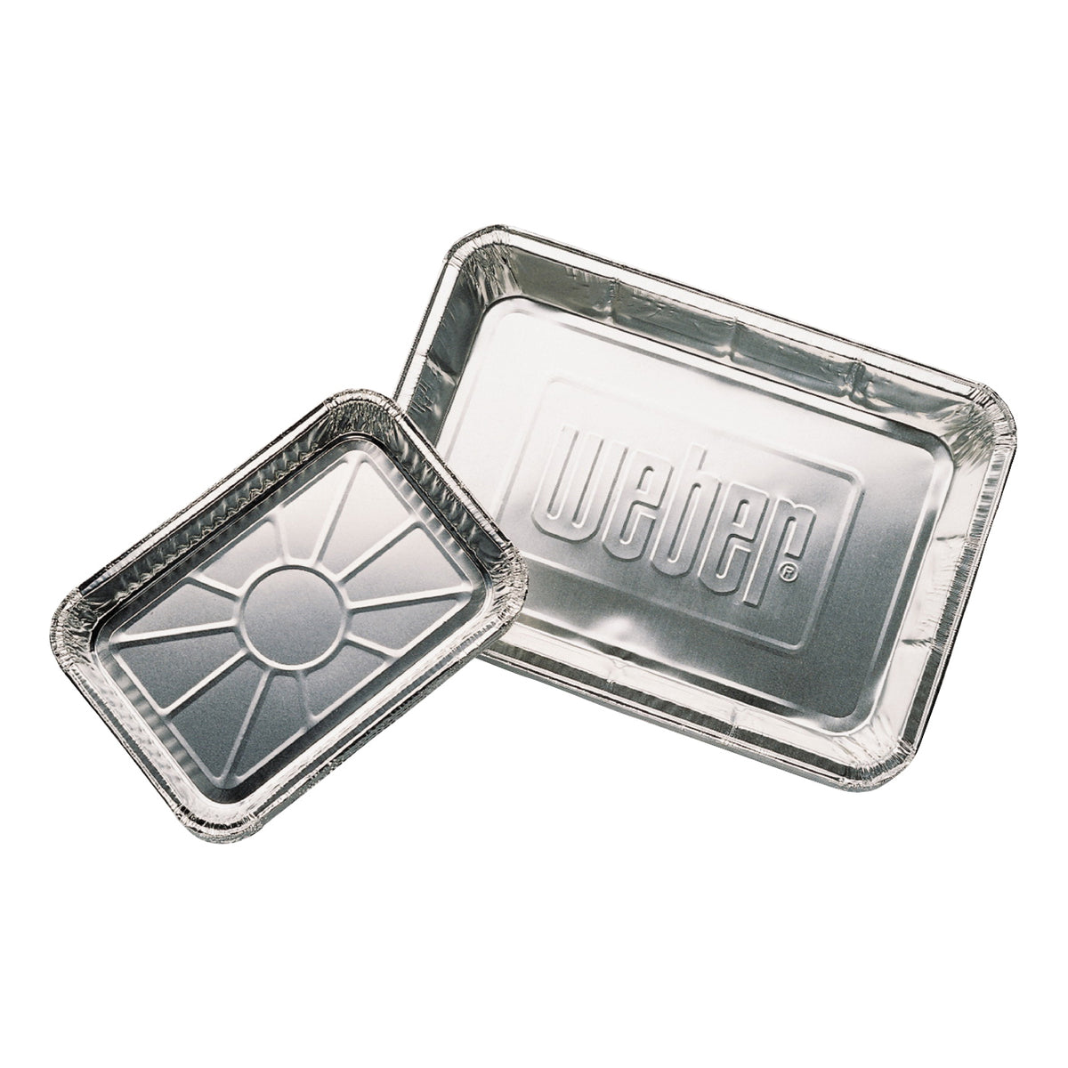 Weber 6416 Foil Pan, 13.1 in L, 9.1 in W, Aluminum