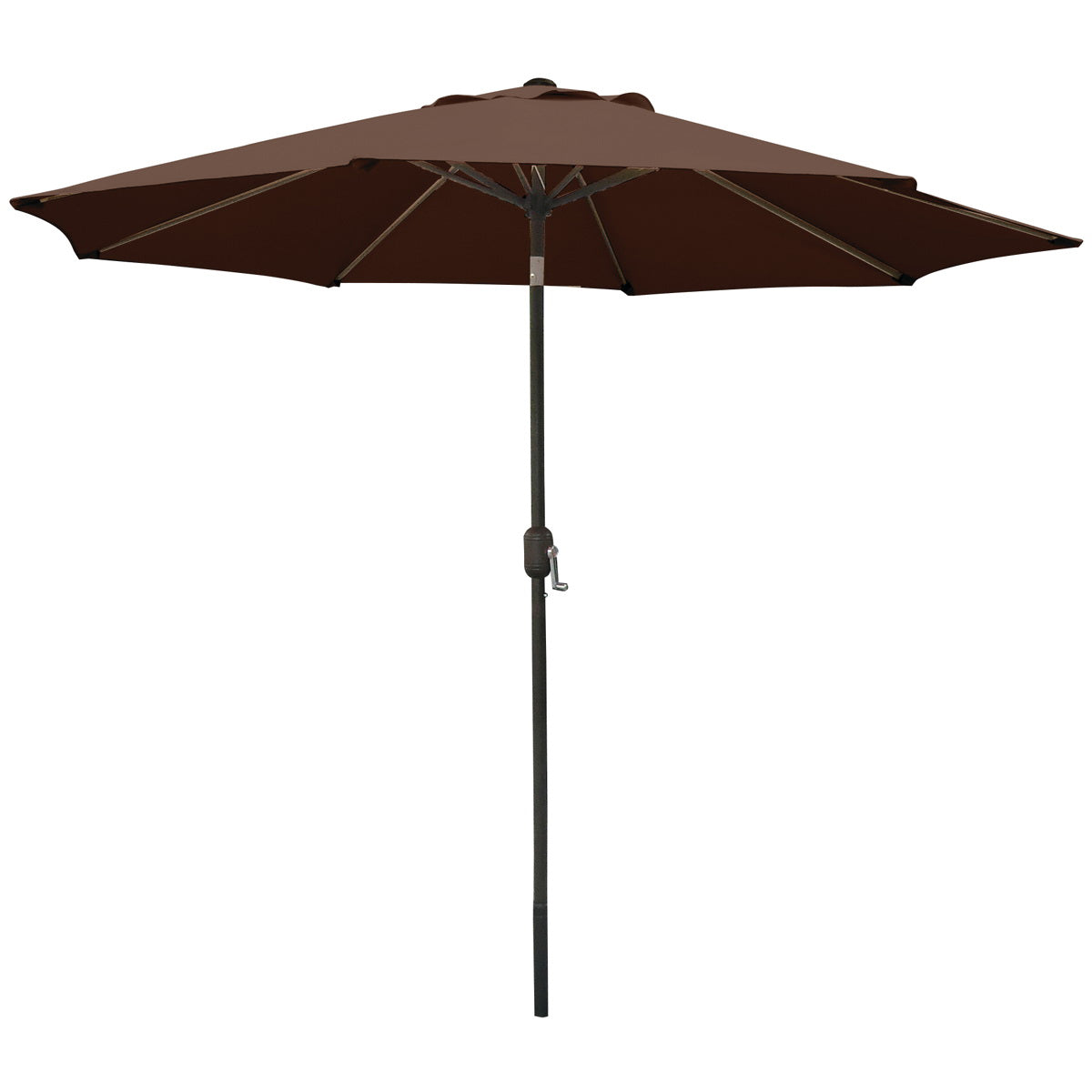 Seasonal Trends 60037 Crank Umbrella, 92.9 in H, 107.9 in W Canopy, 107.9 in L Canopy, Round Canopy, Steel Frame