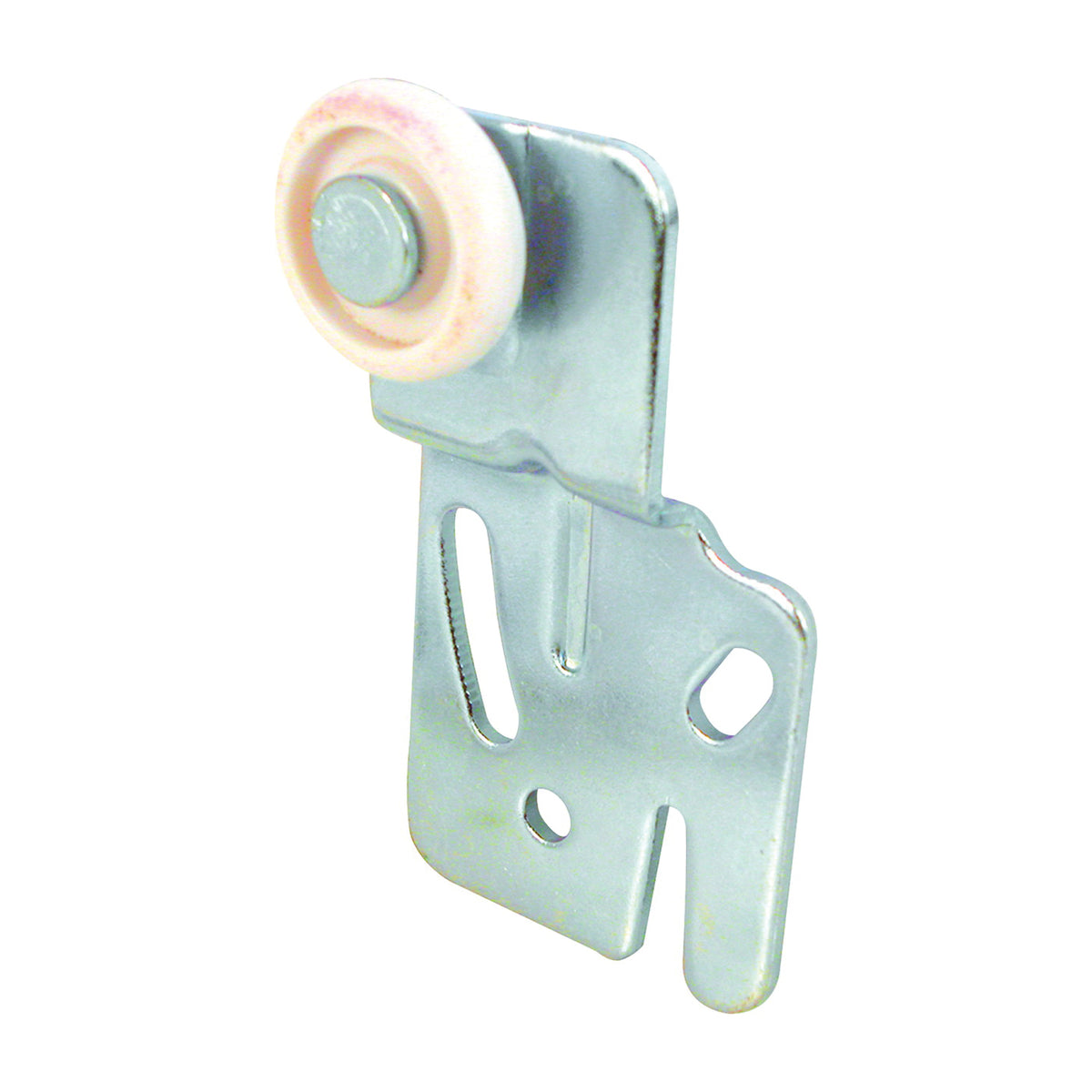 Prime-Line N 6500 Roller Assembly, 7/8 in Dia Roller, 1/4 in W Roller, Steel, Silver, 2-Roller, 60 lb, Side Mounting