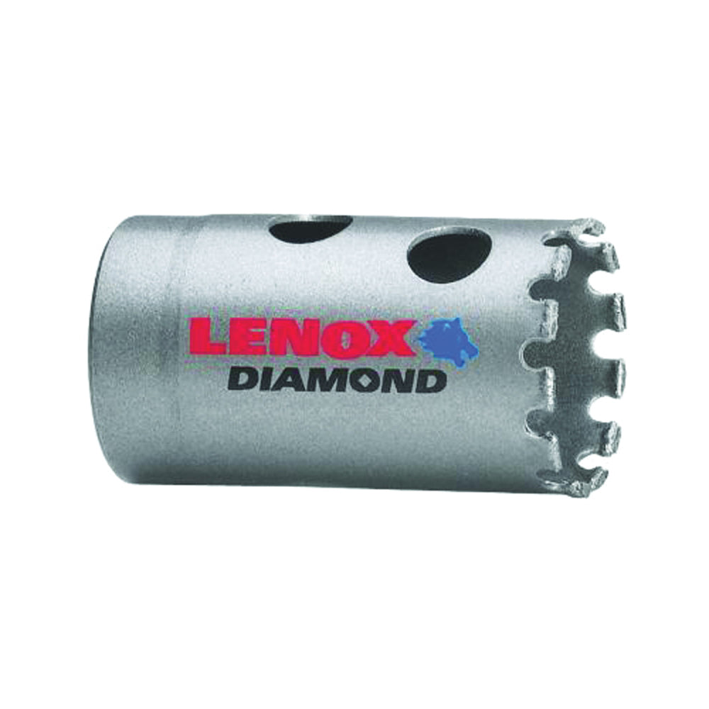 Lenox Diamond 1225618DGHS Hole Saw, 1-1/8 in Dia, 1-5/8 in D Cutting