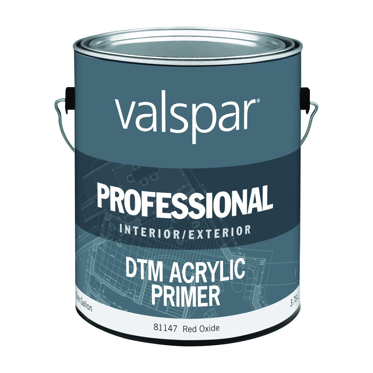 Valspar PROFESSIONAL 045.0081147.007 DTM Primer, Red Oxide, 1 gal