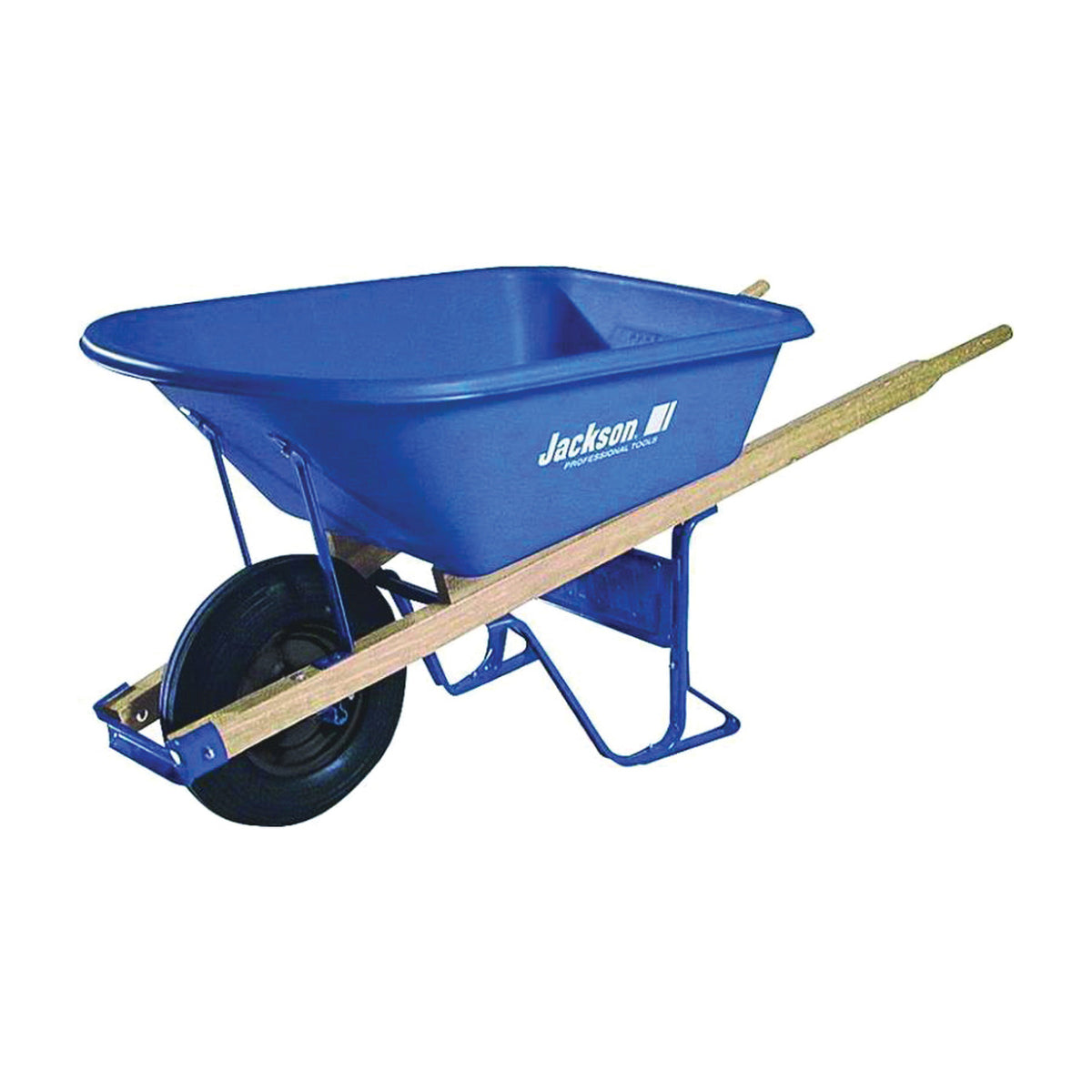 JACKSON MP57514 Contractor Wheelbarrow, 5-3/4 cu-ft Volume, Poly, 1-Wheel WB16