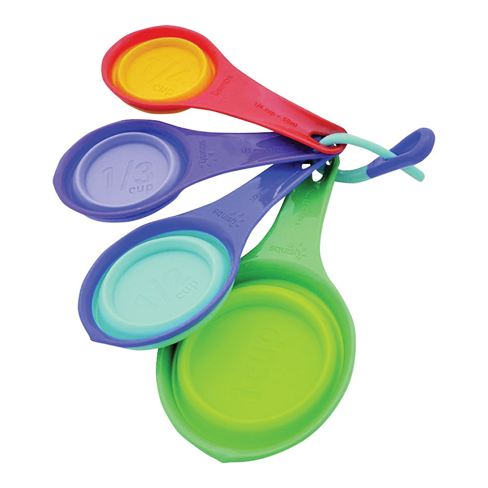 Squish 41008C Measuring Cup Set, Thermoplastic Rubber, Multi-Color