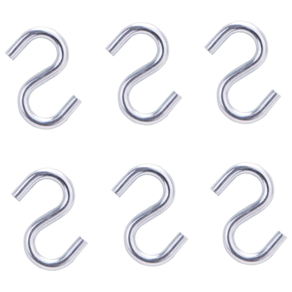 ProSource LR-378-PS S-Hook, 10 lb Working Load, 5/64 in Dia Wire, Steel, Zinc