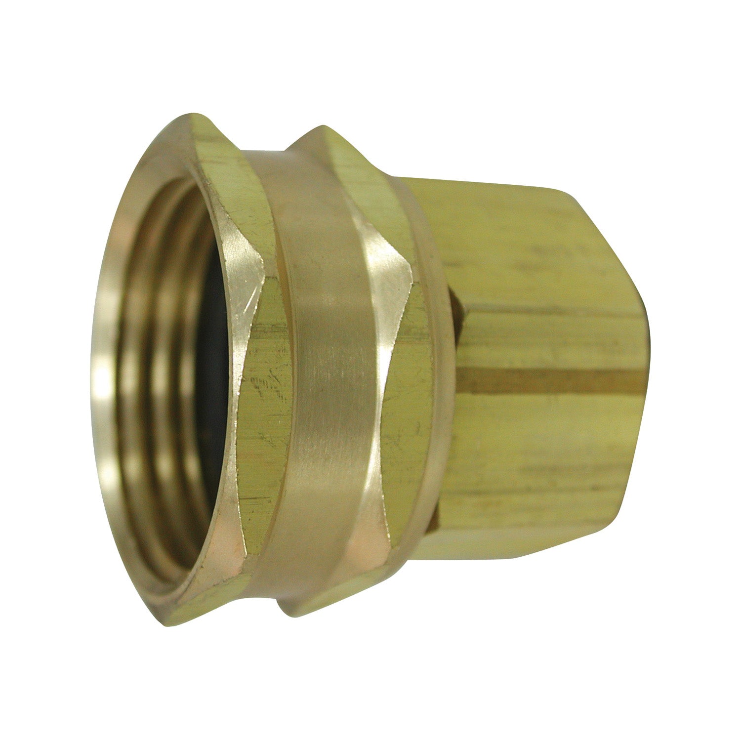 Landscapers Select PMB-059LFBC Hose Adapter, 3/4 x 1/2 in, FHT x FIP, Brass, Brass, For: Garden Hose