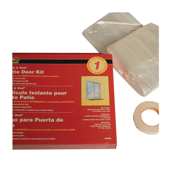 M-D 04283 Window Insulation Kit, 84 in W, Clear