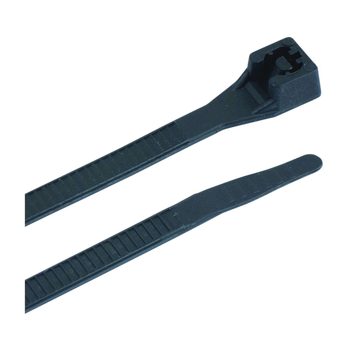 GB 45-515UVB Cable Tie, Double-Lock Locking, 6/6 Nylon, Black