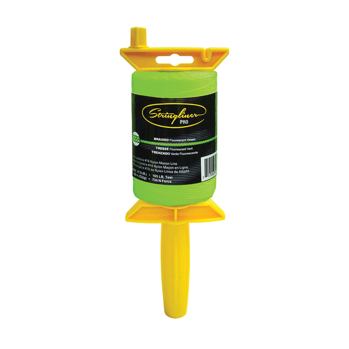 Stringliner 25468 Line Reel, 500 ft L Line, Fluorescent Green Line