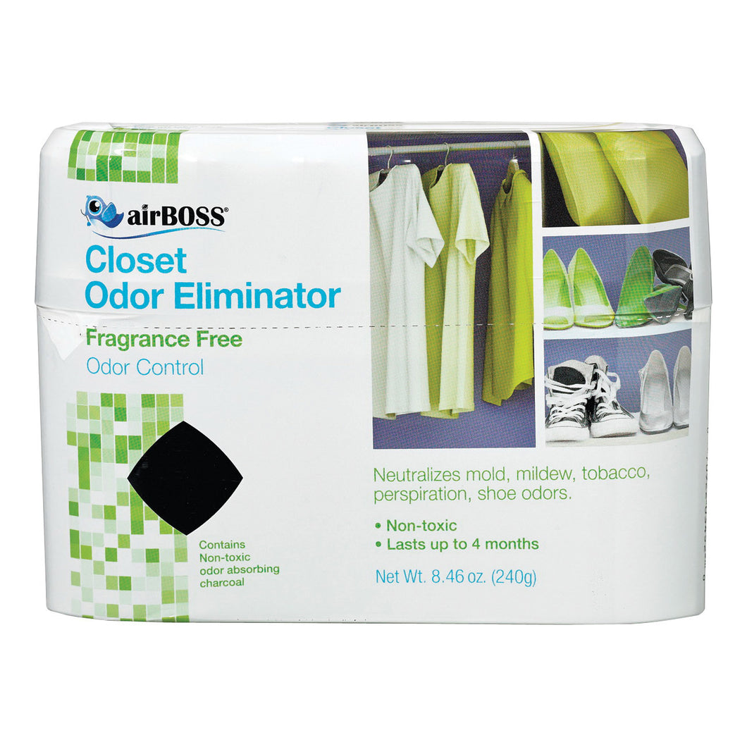 airBOSS 59.6T Closet Odor Eliminator, 8.4 oz Gel, Solid
