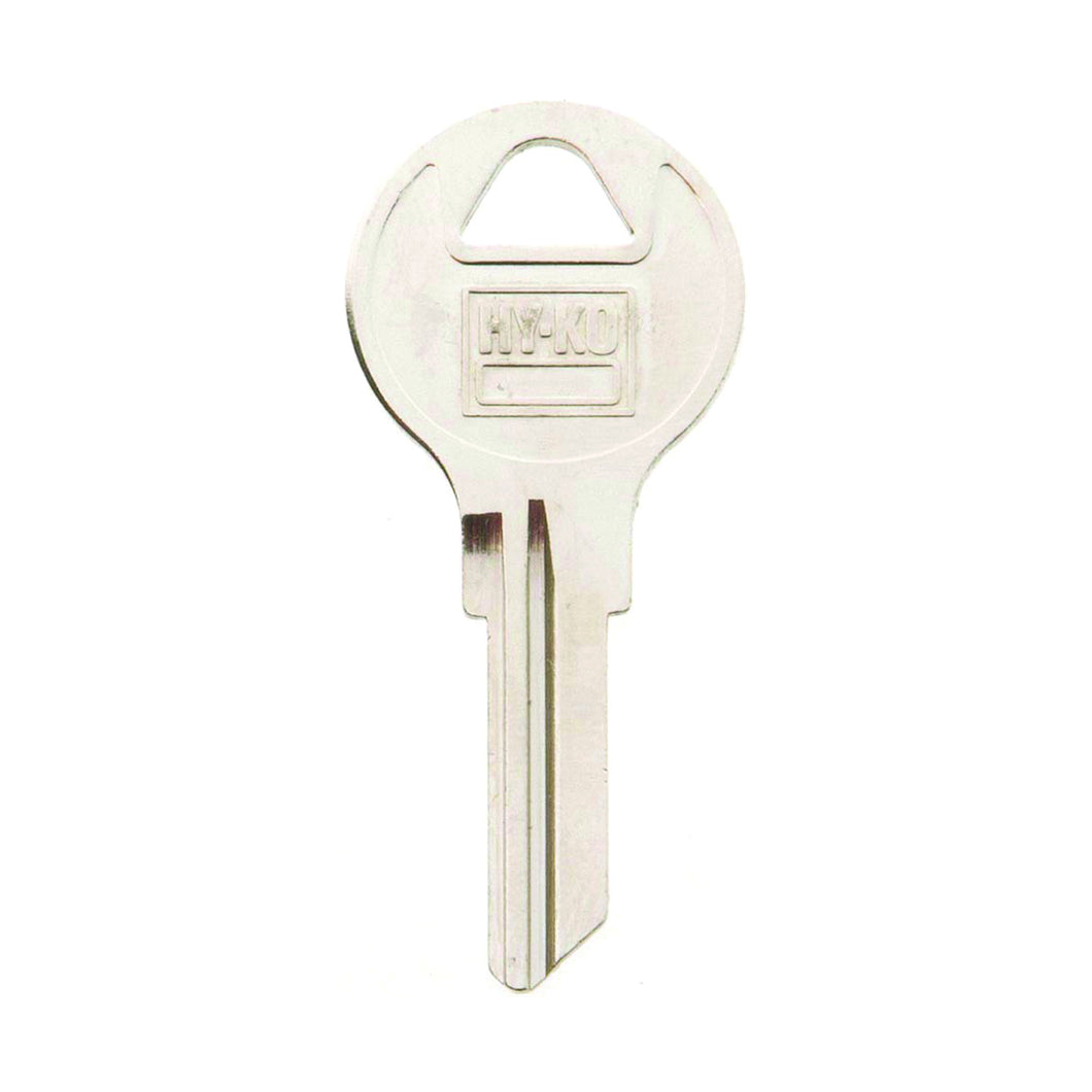 HY-KO 11010AP3 Key Blank, Brass, Nickel, For: Chicago Cabinet, House Locks and Padlocks